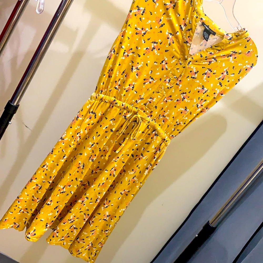 Knee length yellow